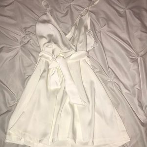 Carli Bybel x Missguided mini silk dress